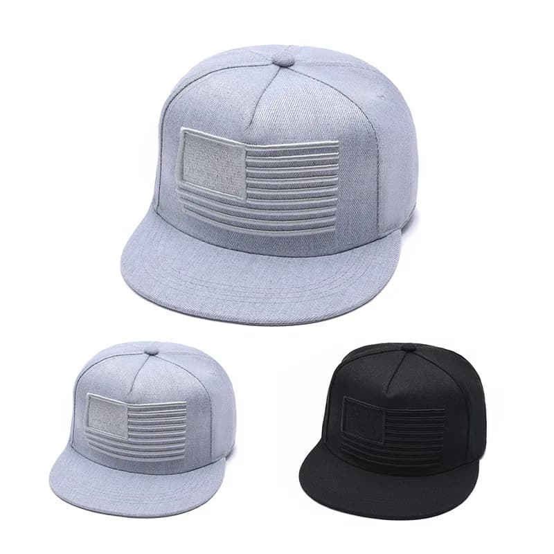 Cappelli hip-hop con ricamo bandiera americana 1PC Cappellini da baseball casual regolabili per esterni Cappello per protezione solare