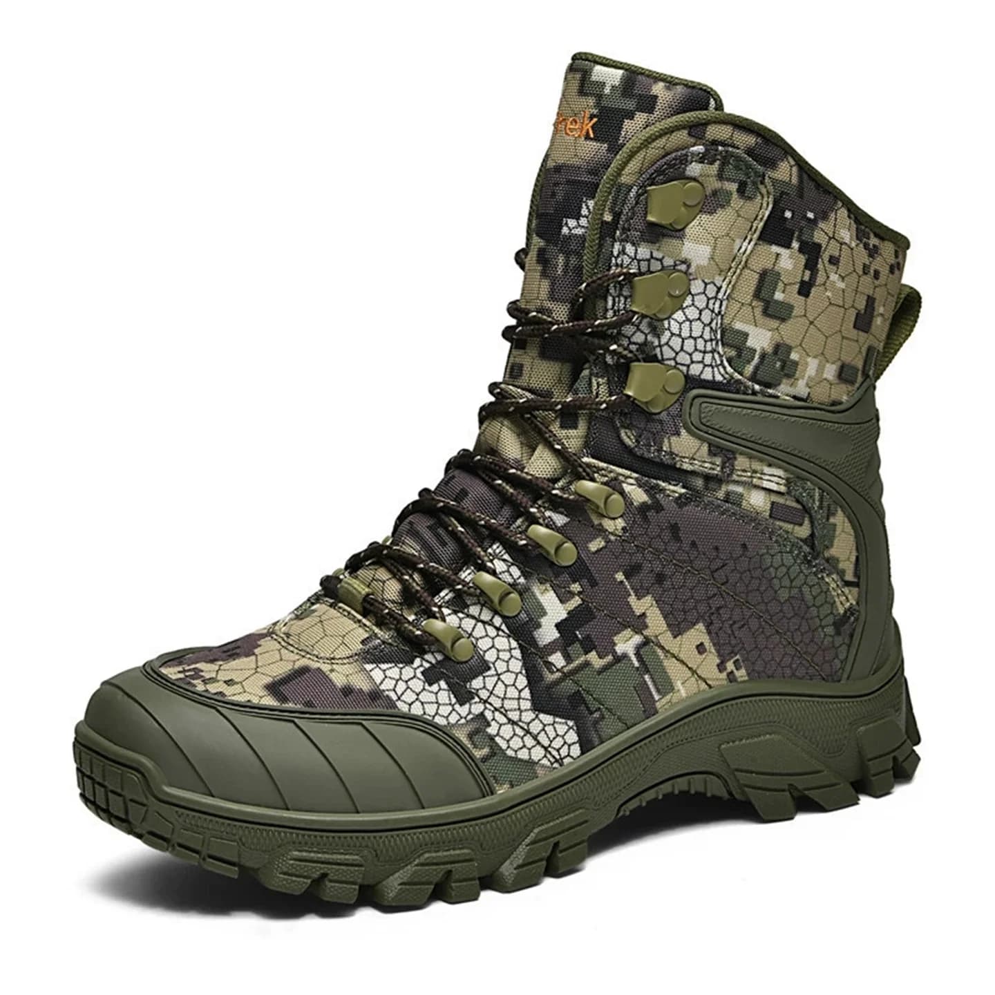 Men's mimetic hunting boots Breathable desert tactical shoes Trekking boots waterproof outdoor wear resistant mountaineering boots