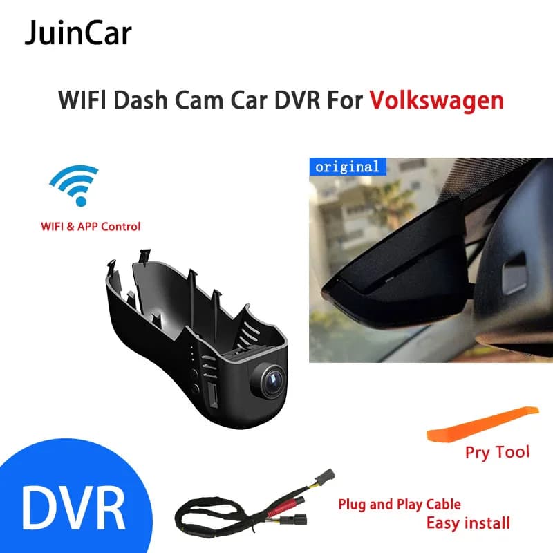 1K 2K 4K Plug And Play Full HD Wifi Dash Cam Car Recorder for Volkswagen Touareg Toureg Tuareg FL NF 7P R Edition X R50