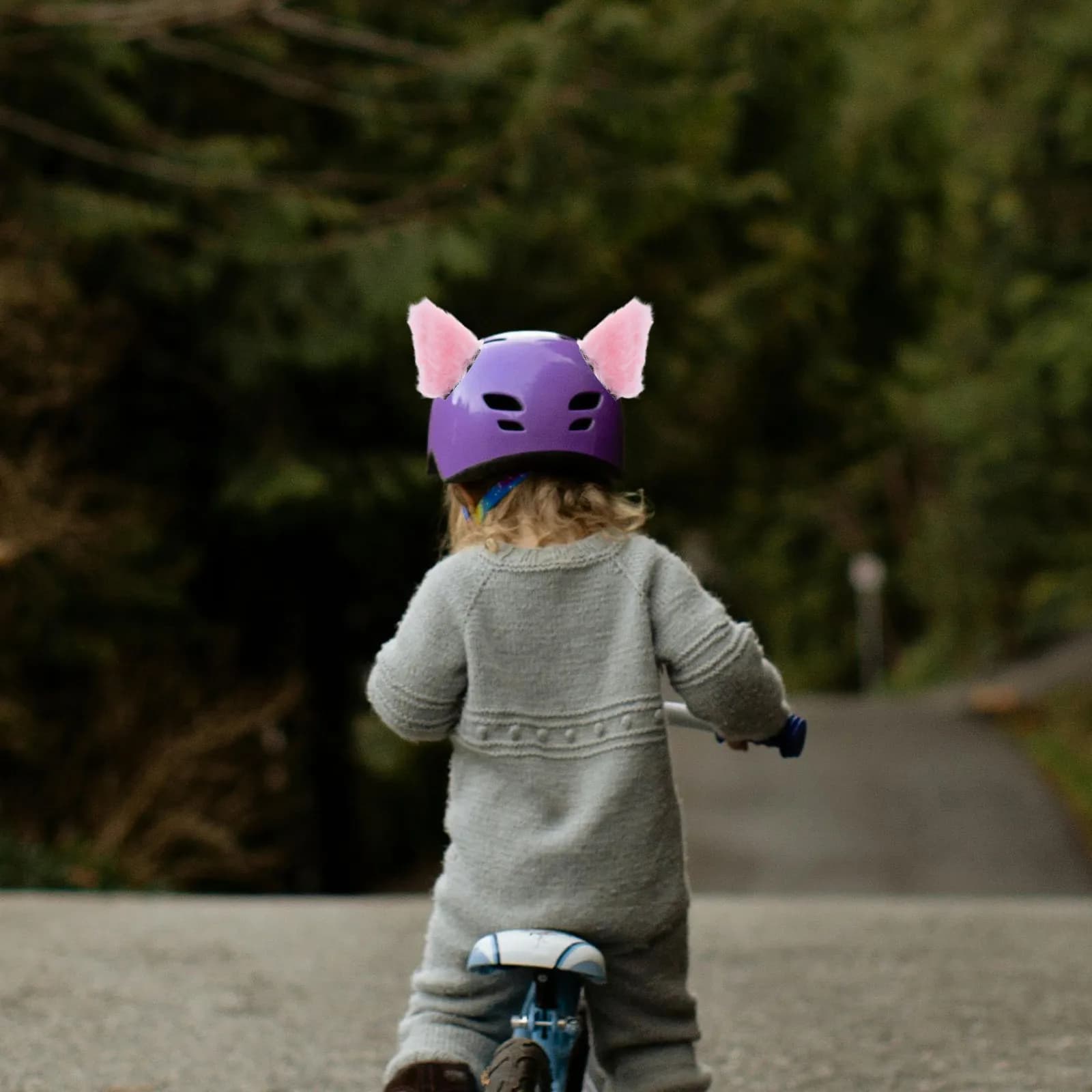 2Pairs Playful Cat Ears Accessories for Electric Bike Motorcycle Scooter Ski Snowboard Helmets Easy Install