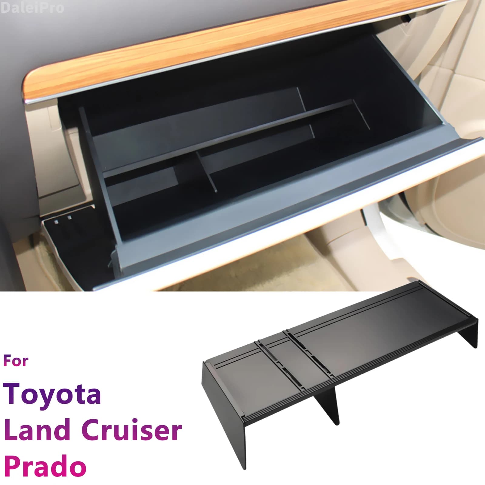 Per Toyota Land Cruiser Prado LC150 J150 FJ150 2010-2018 Vano portaoggetti per auto Organizzazione Divisore Organizzatore Prado Scatola di immagazzinaggio