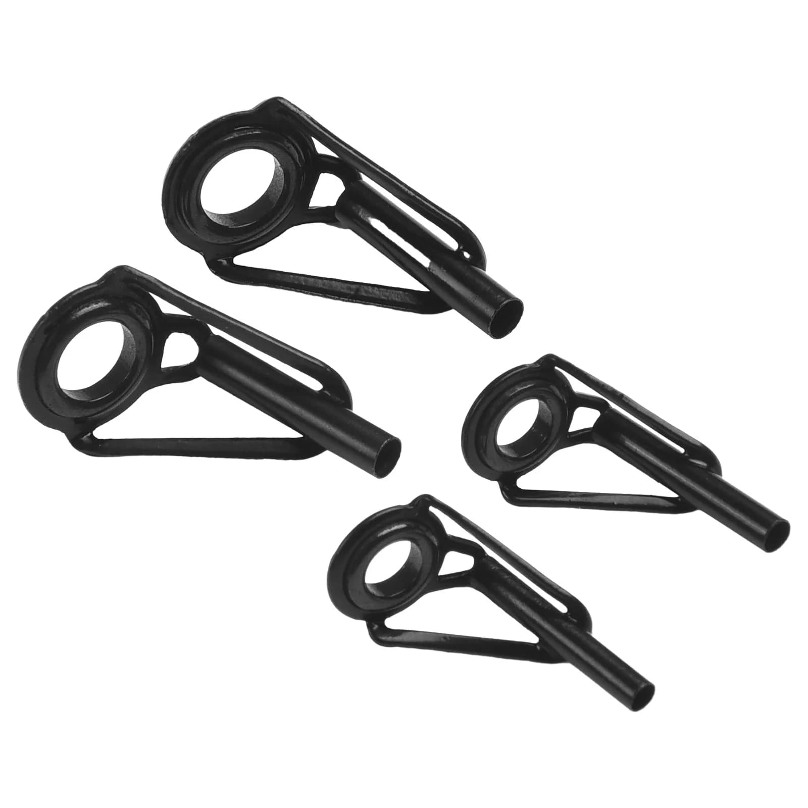 Kit di riparazione punta guida per canna da pesca da 80 pezzi Set guida per la costruzione di aste Anello in ceramica in acciaio inossidabile Scatola da pesca d'acqua dolce d'acqua salata