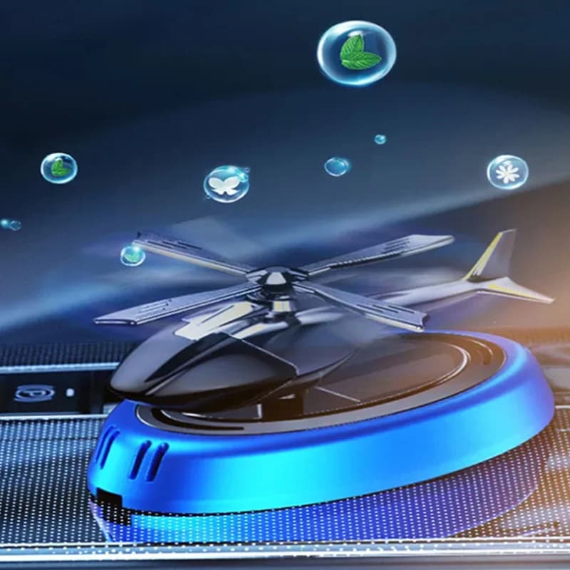 Deodorant solar rotary helicopter diffuser for Auto decoration helical aromatherapy perfume deodorant for interior Auto