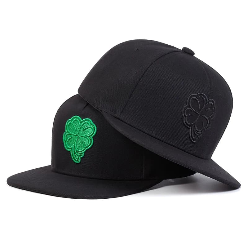 1 pezzo unisex quadrifoglio ricamo cappello hip-hop protezione solare regolabile per esterni cappello per il tempo libero primavera autunno turismo da viaggio