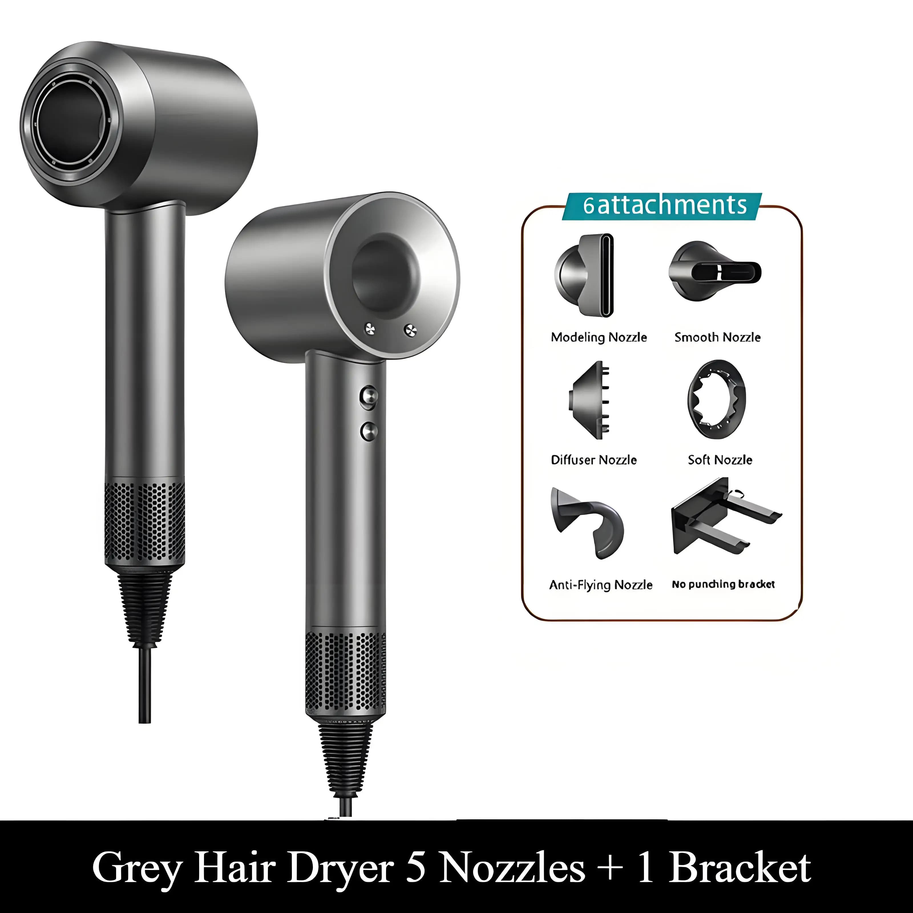 Professional 110K RPM with Negative Ions and Collagen Care, Intelligent Constant Temperature for Hair Without Crespo