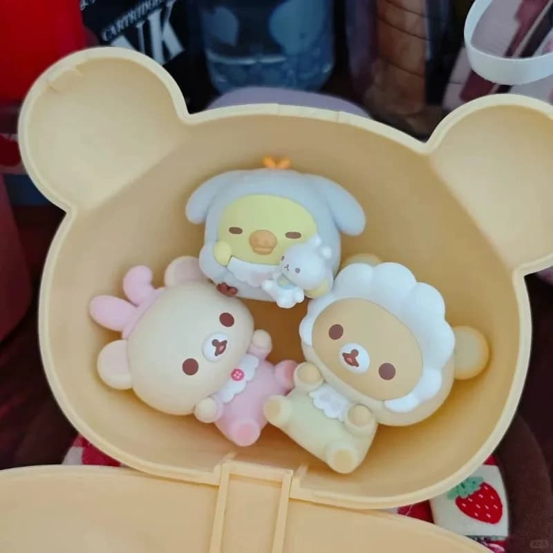 Funism Rilakkuma Usausababy Mini Figure Collection Cute Sitting Style Dolls Perfect Gift Nostalgia Collectors Toy