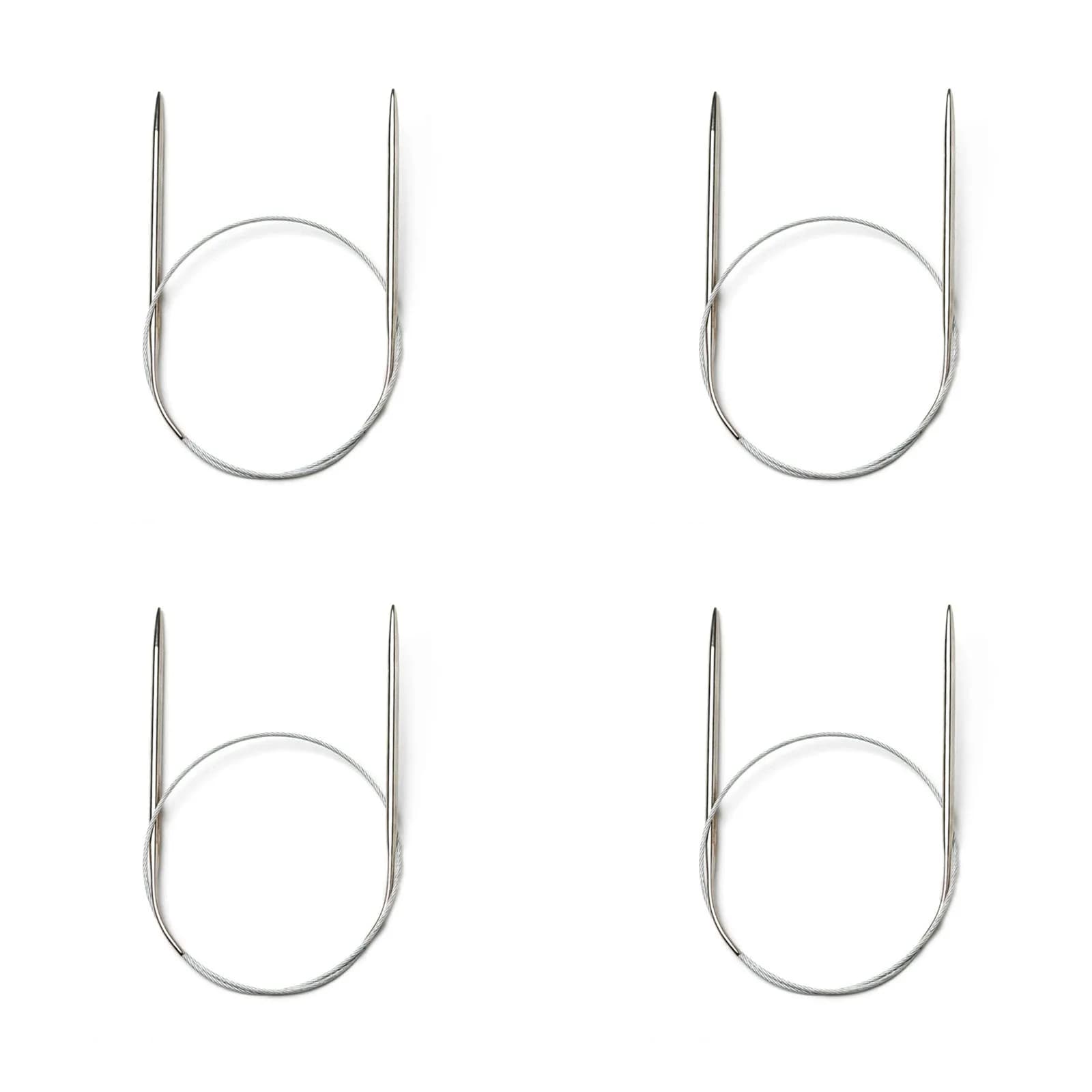 Ferri da maglia circolari in acciaio inossidabile da 60cm tessitura maglione sciarpa filato aghi ad anello all'uncinetto estesi strumenti per cucire cucito