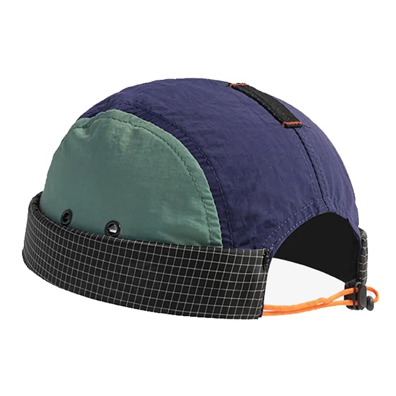 Cap Docker waterproof without visor Berretti without fast drying stretcher UV Solid Color Adjustable Hats for Men Women