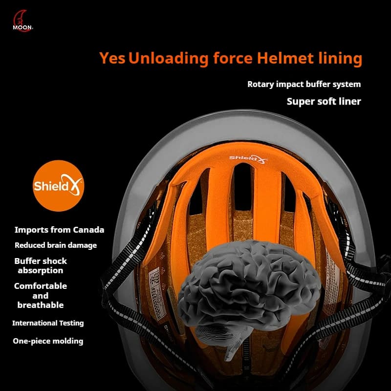MOON bicycle helmet lining SXT with rotary shock protection - Light and breathable inner padding for cycling helmets