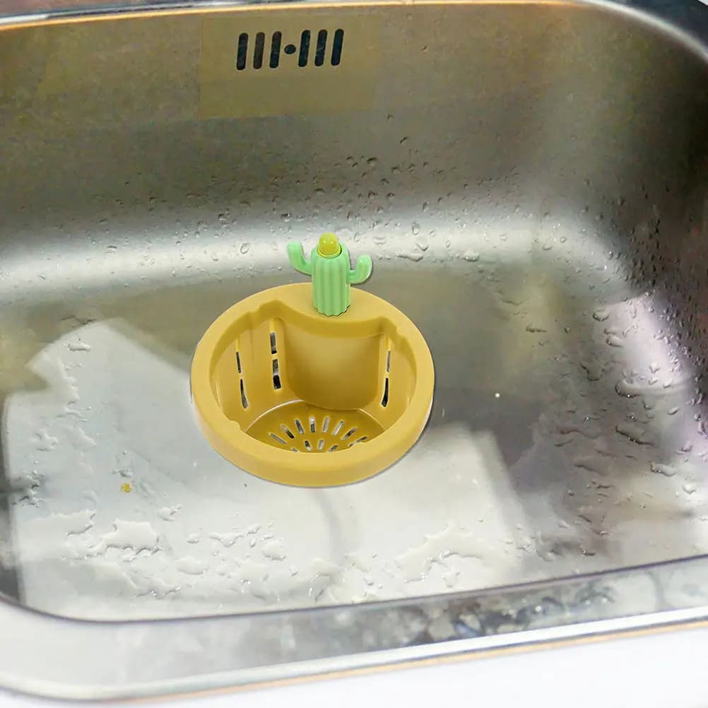 Cestello Filtro per Lavello a Forma di Cactus per Rifiuti Alimentari e Detriti, Protezione Efficiente del Scarico