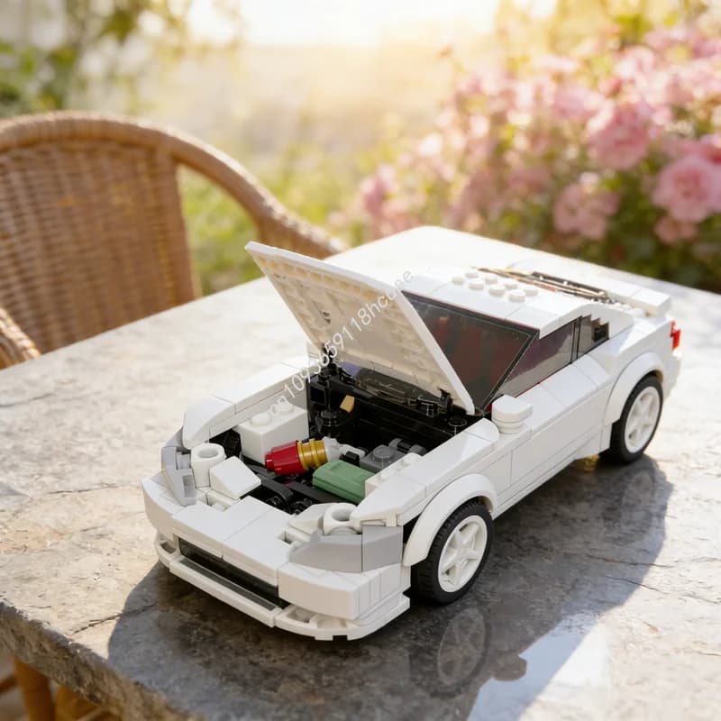 307 Pezzi MOC Kanjo Racing Jp Cars City Champions, Blocchi da Costruzione, Modello Architettonico, Idea Regalo di Natale, Giocattolo Educativo per Bambini