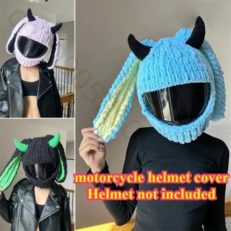Nuovi accessori per coperture per casco moto Copertura per casco integrale fuoristrada Look cosplay decorativo funda para casco de moto