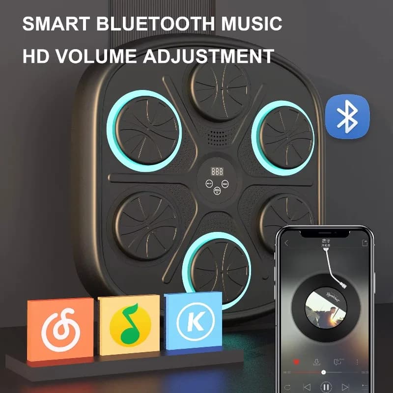 Multifunctional smart music boxing machine for fitness gym at home