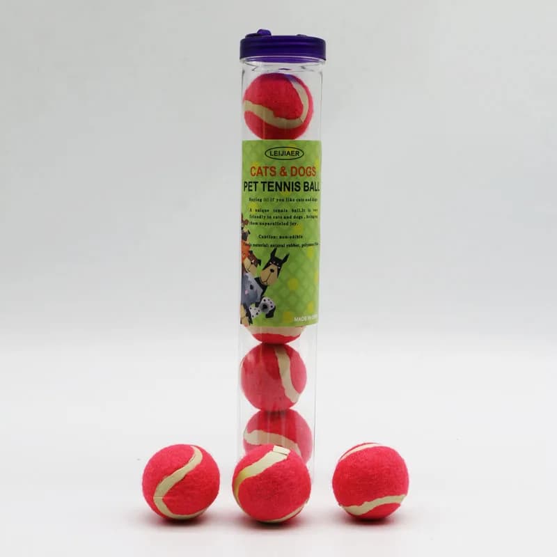 Pallina da tennis 38mm Pallina da tennis in miniatura Palline da tennis per gatti per animali domestici Pallina da tennis piccola per cani 6cps Palla da allenamento per animali domestici con numero S