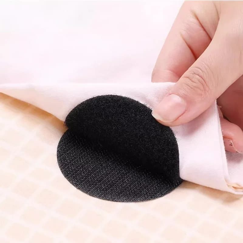10 Pezzi 5cm Cuscinetti Antiscivolo Universali per Fissaggio Lenzuola/Materassi/Cuscini Divano/Coperte - Fissaggi Antiscivolo per la Casa