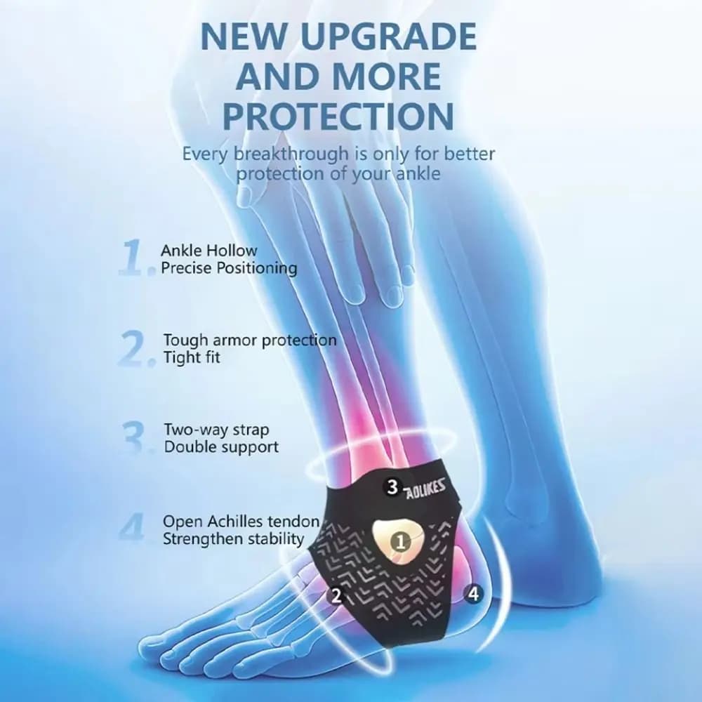 Supporto per caviglia sportivo in nylon Tutore per caviglia elastico regolabile Benda per piedi neri Prevenzione distorsione