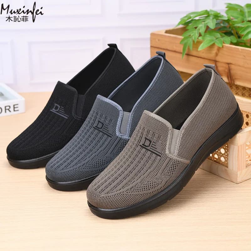 New Men's Casual Shoes Spring 2026, Soft Sole, Breathable, Fabric & Network, Non-slip