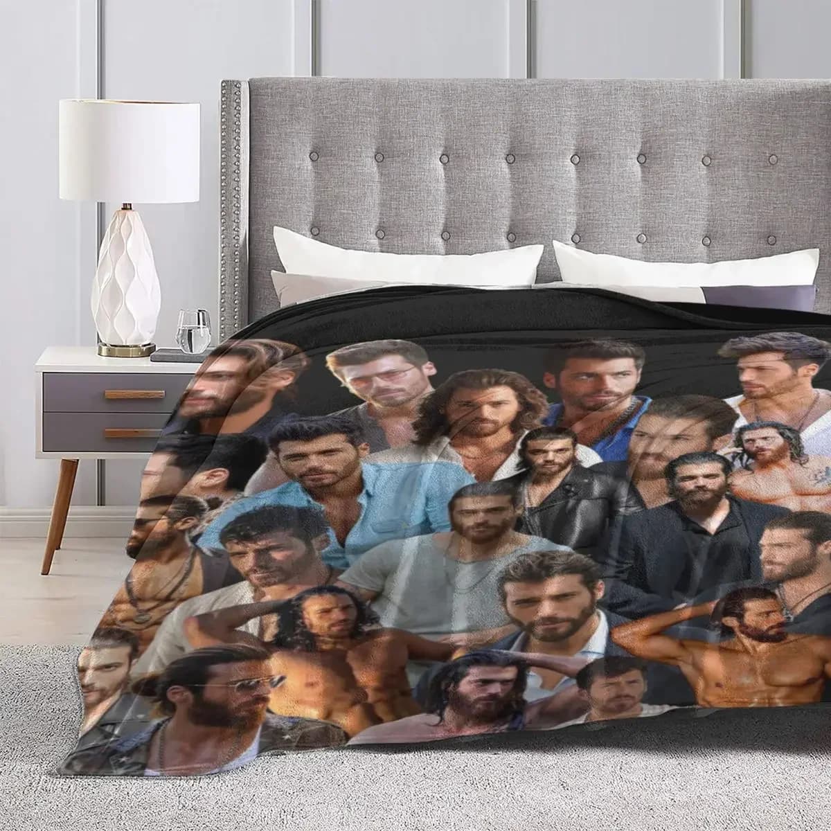 Può Yaman foto flanella coperta attore morbida coperta calda per soggiorno campeggio copriletto stampato copridivano copriletto