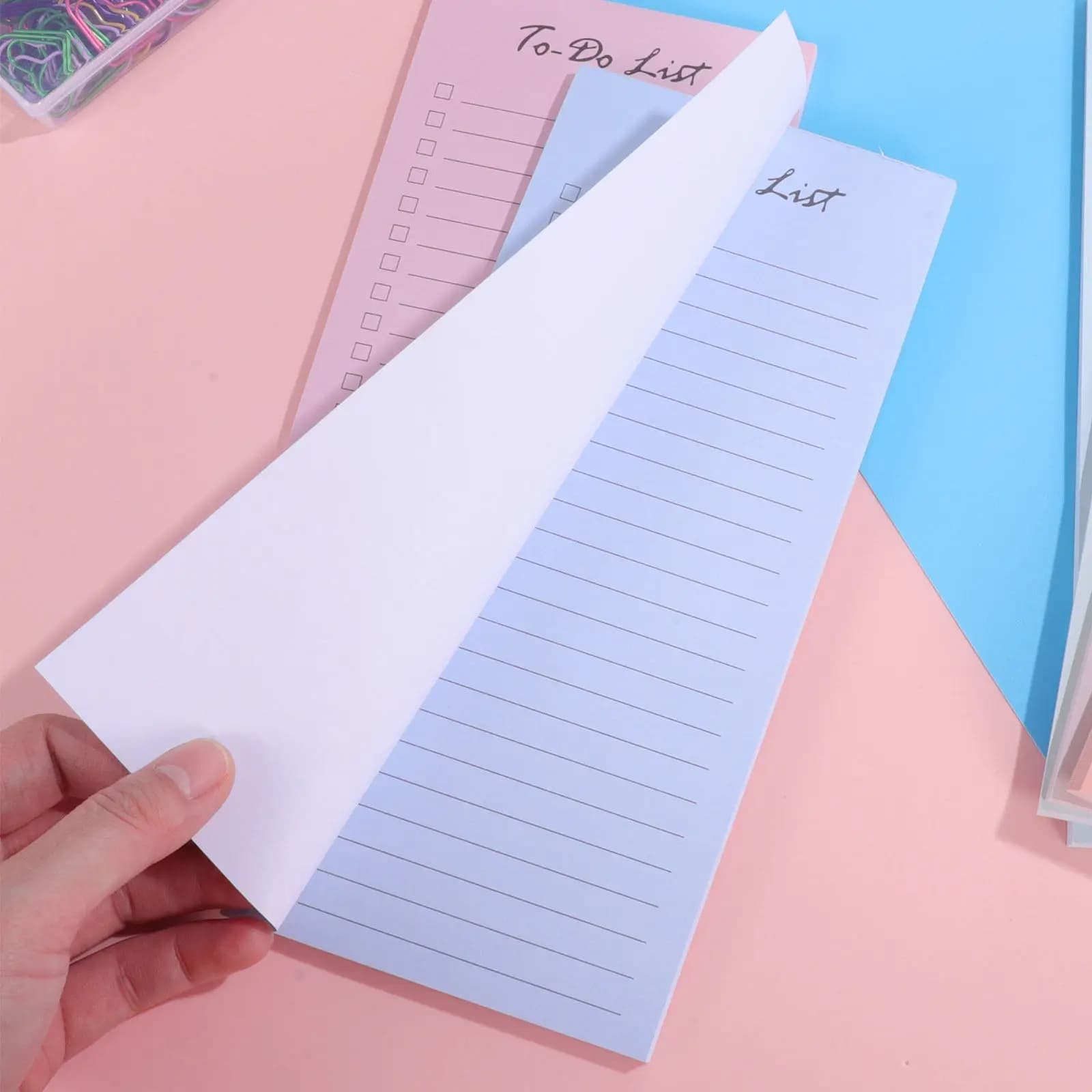 Blocco Note Adesivo a Righe con 10 Foglietti, Promemoria Quotidiano per Insegnanti, Studenti e Professionisti, Codificato a Colori, Gadget da Ufficio, Planner