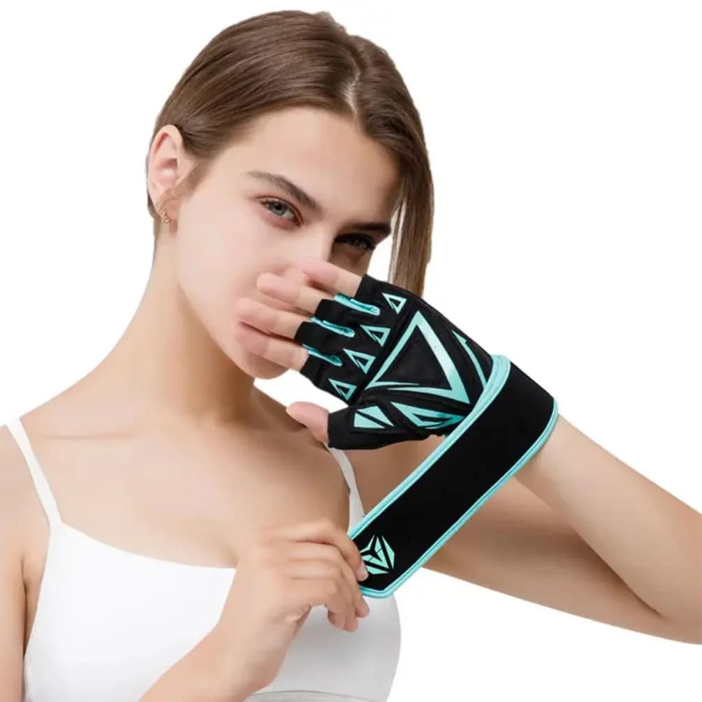 2023 Women's Wrist Gloves Training Gloves for Breathable Anti-slip Gym with Half Fins