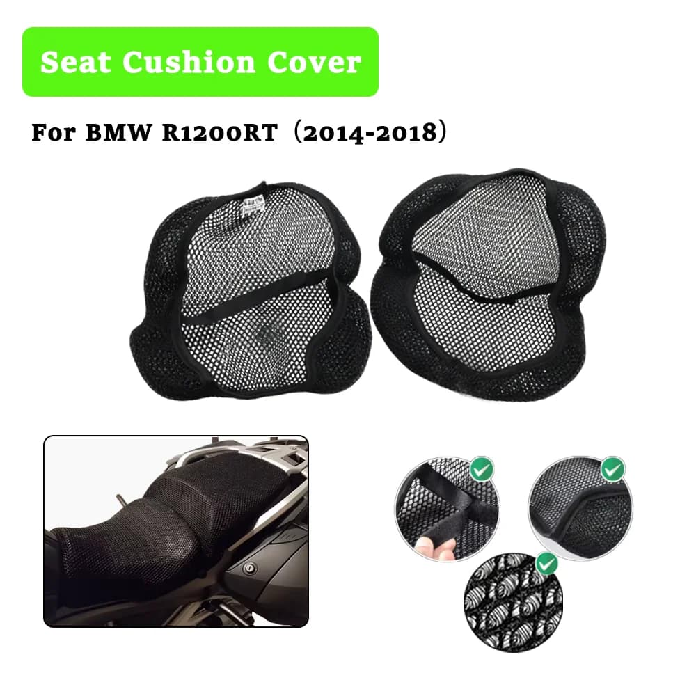 Per BMW R1200RT R1200 RT R 1200 RT R 1200RT 2014-2018 Coprisedile per moto 3D Traspirante Calore Antiscivolo Protezione Pad