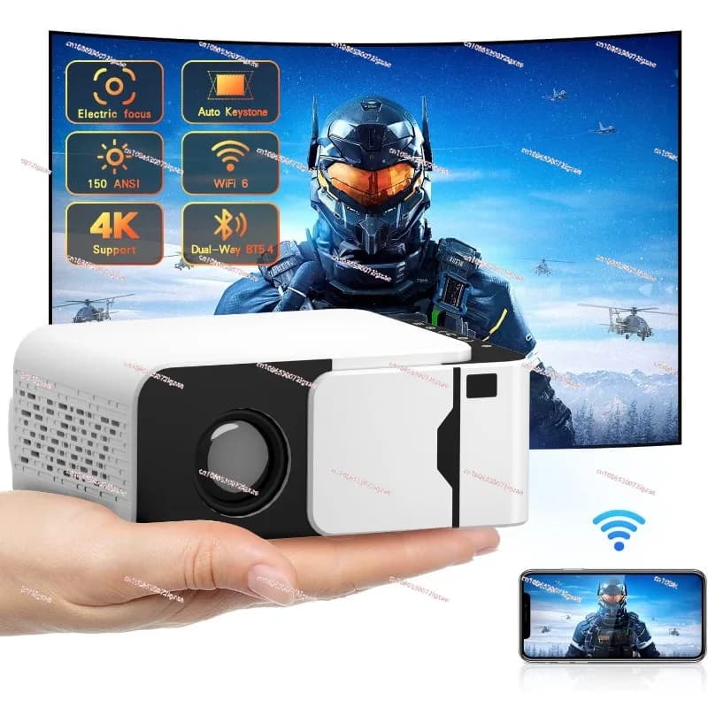 Proiettore Home HD Mini proiettore Home Theater portatile per smartphone