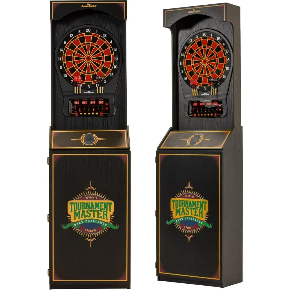 Tavolo da gioco elettronico per freccette Cricket Pro 650 con 24 giochi, 132 variazioni e 6 freccette soft tip