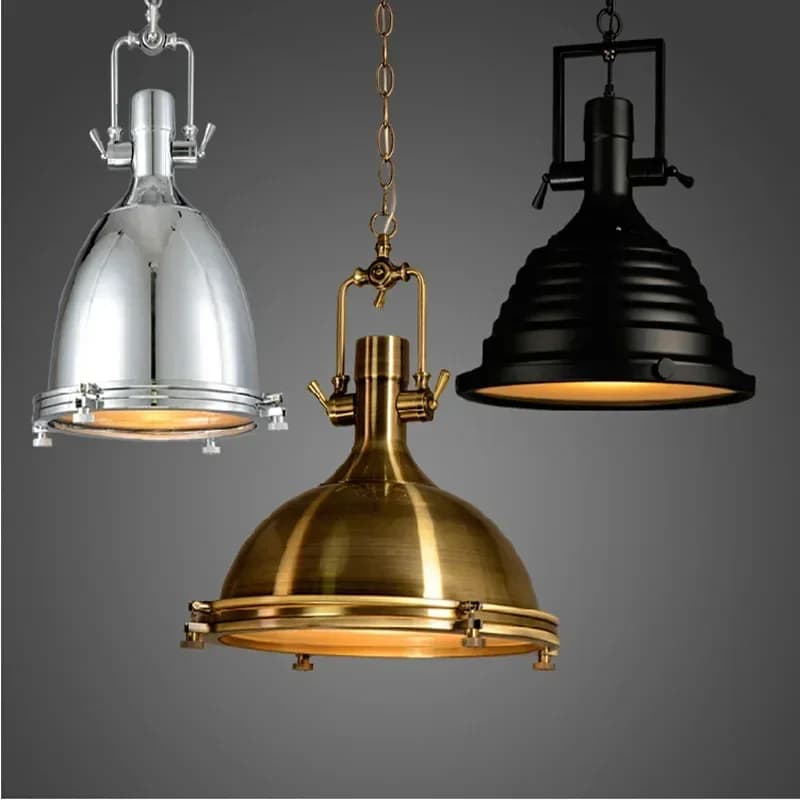 Lampade a sospensione nostalgiche industriali retrò nordiche Decorazione domestica moderna Lampada a led Camera da letto Sala da pranzo per lampadario a soffitto da bar