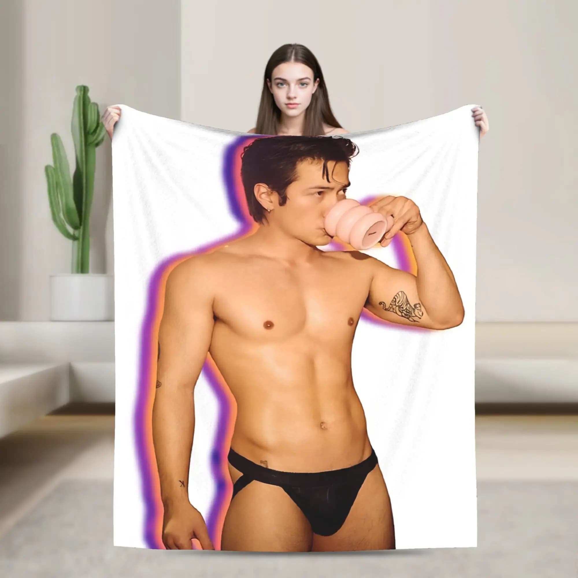 Hudson Williams Connor Storrie Heated Rivalry Blankets Warm Plush Throw Blanket For Chair Sofa Bed Flannel Bedspread Bed Cover
