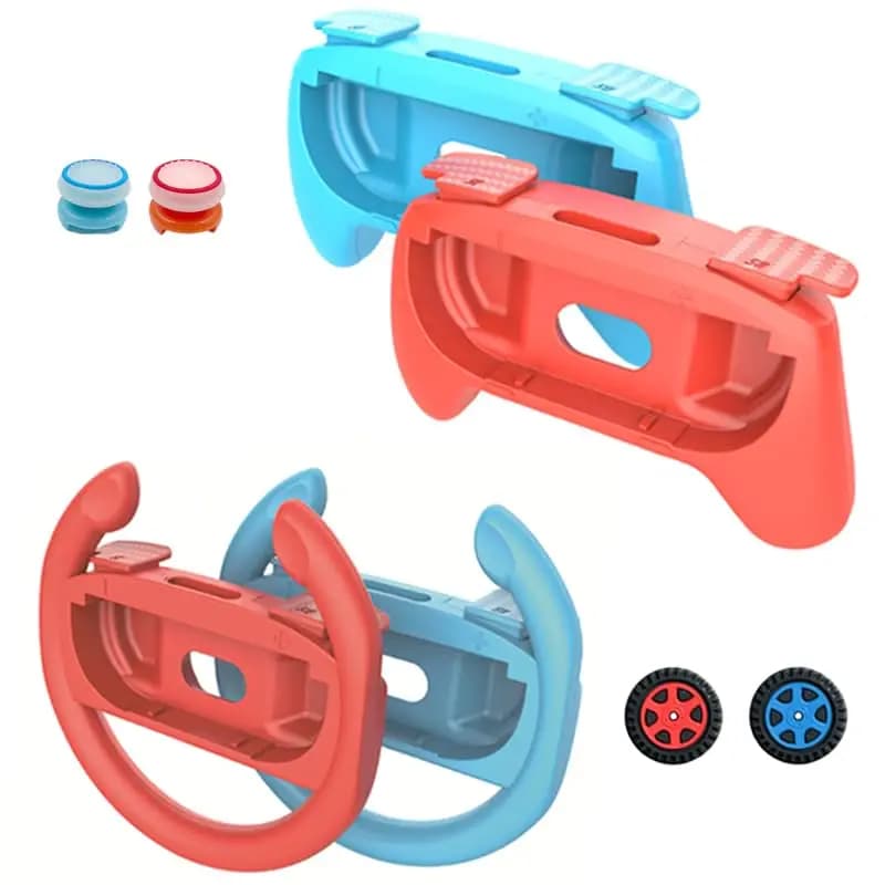 Impugnature per Volante per Console di Gioco Switch 2, Custodia con Impugnatura per JoyCon, Accessori per Nintendo Switch