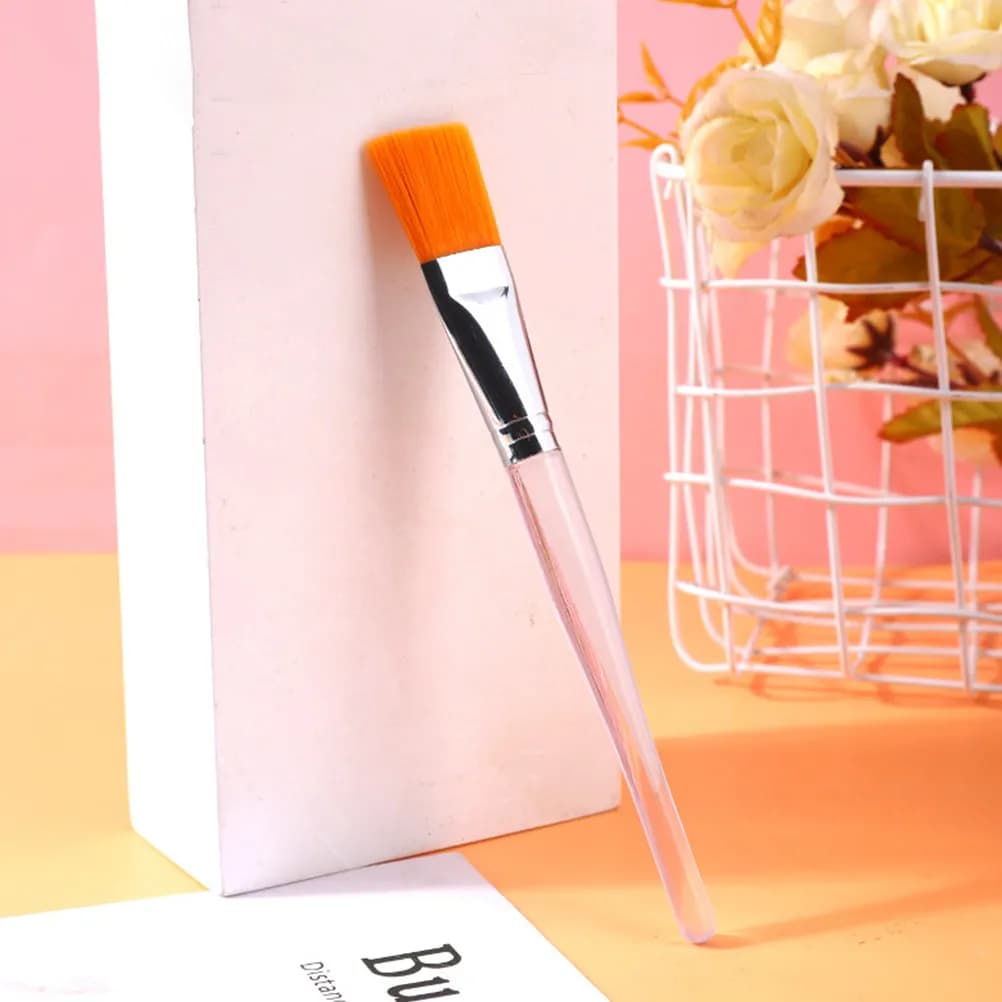 Set di 4 Pennelli Applicatori per Maschere con Manico Trasparente e Setole Morbide per Trattamenti Skincare, Maschere Fai-da-Te, Illuminanti e Trucco