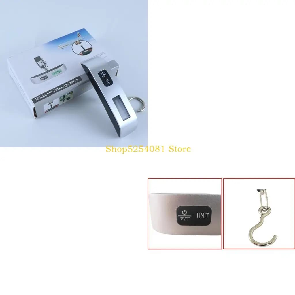 AXYC 110LB/50KG Digital Electronic Portable Hanging/Fishing/Luggage Scale Hook Weight Balance Handle Hook Scale LCD Display