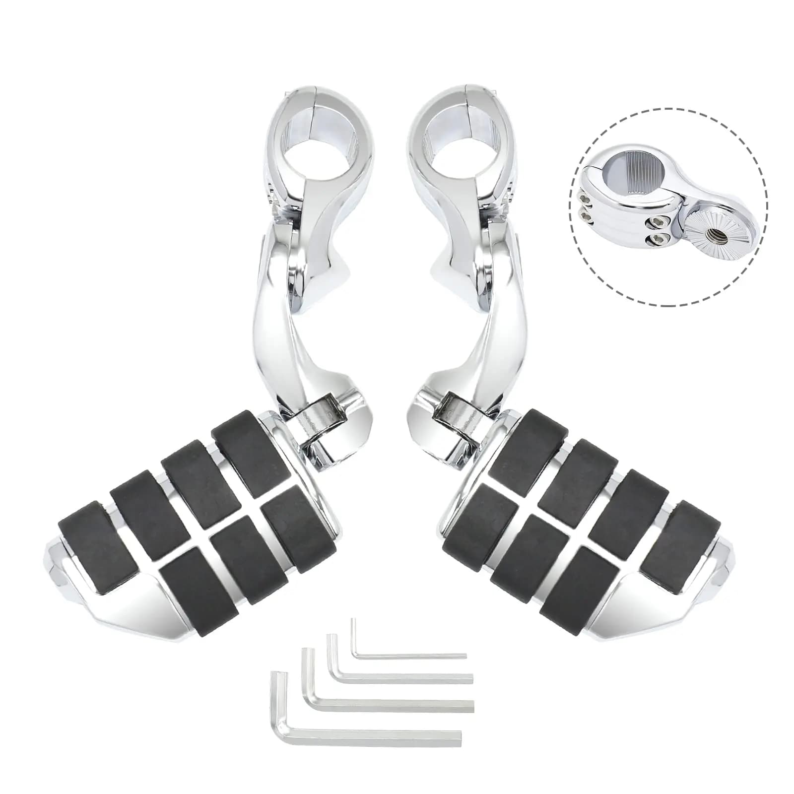 1-1/4 "32mm Highway pioli pedane moto regolabili per Harley Electra Glide Ultra Classic FLHTCU Sportster XL Dyna Softail