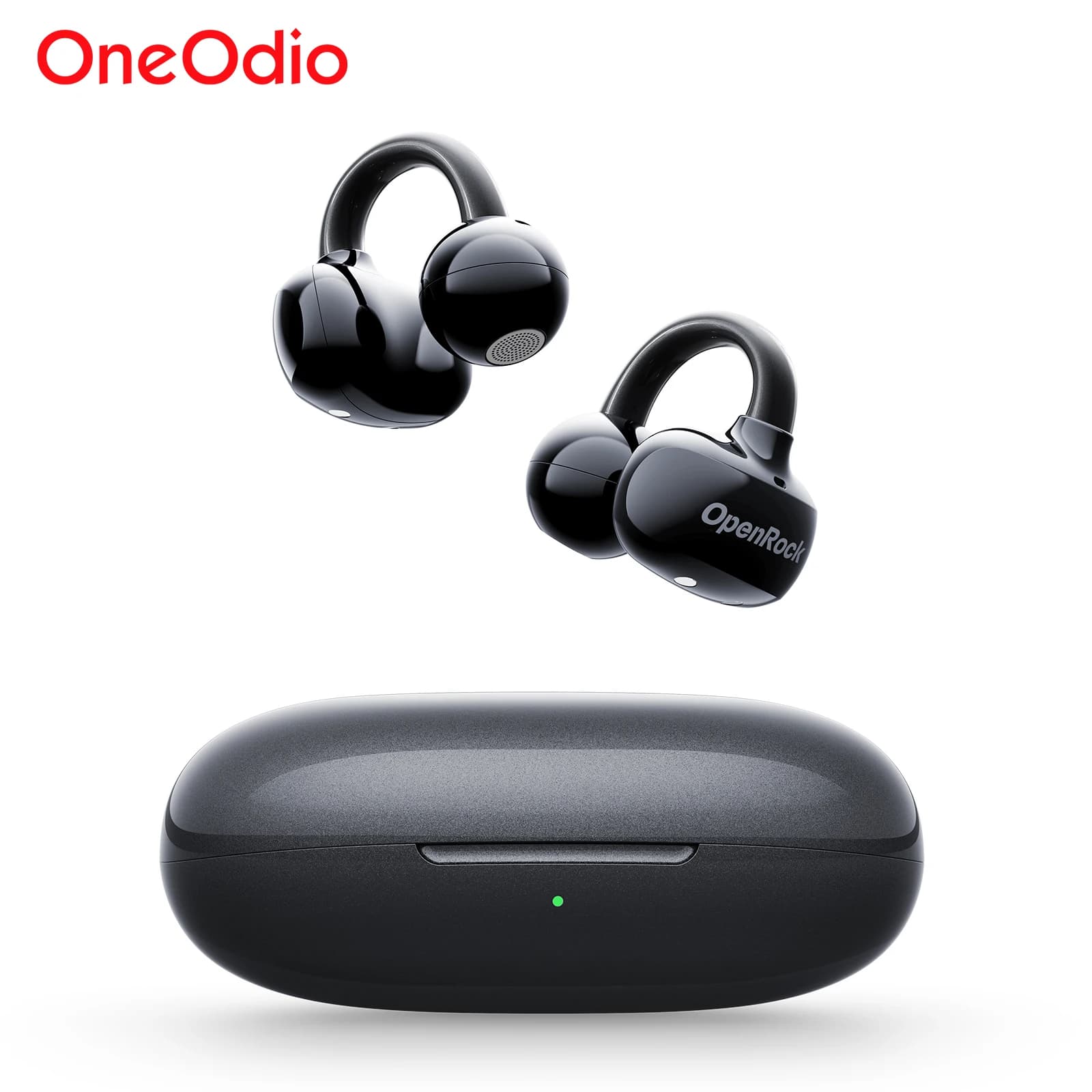 Oneodio OpenRock E Auricolari wireless a orecchio aperto Bluetooth 6.0 Auricolari con clip per orecchio Sport Clip On OWS Orecchino Cuffie Supporto APP