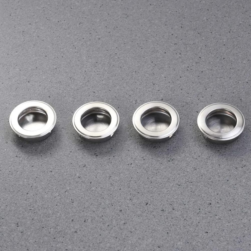 Maniglie a incasso in acciaio inossidabile da 20 pezzi, 35 mm, tono argento, per cassetti, armadi e porte scorrevoli