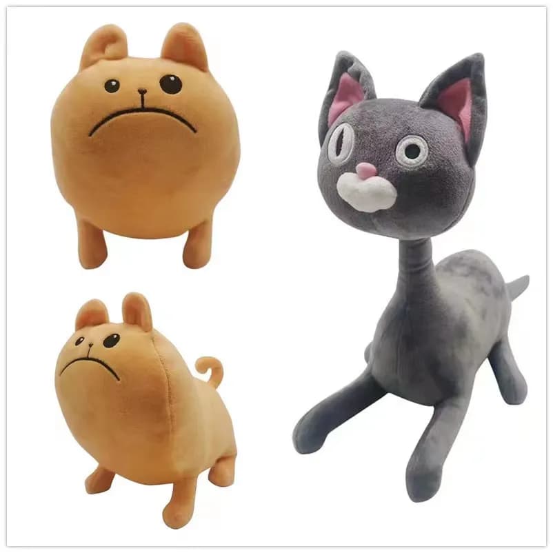 18/30cm Noodle Cat and Bun Dog peluche Kawaii animali di peluche Noodle Cat Bun Dog Doll Room Decor Toy for Kids Brithday Gifts