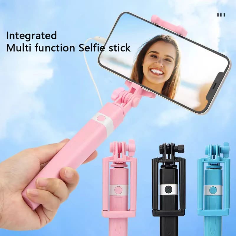 Nuovo bastone per Selfie controllato da filo adatto per Mini Selfie Stick portatile con spina di tipo C