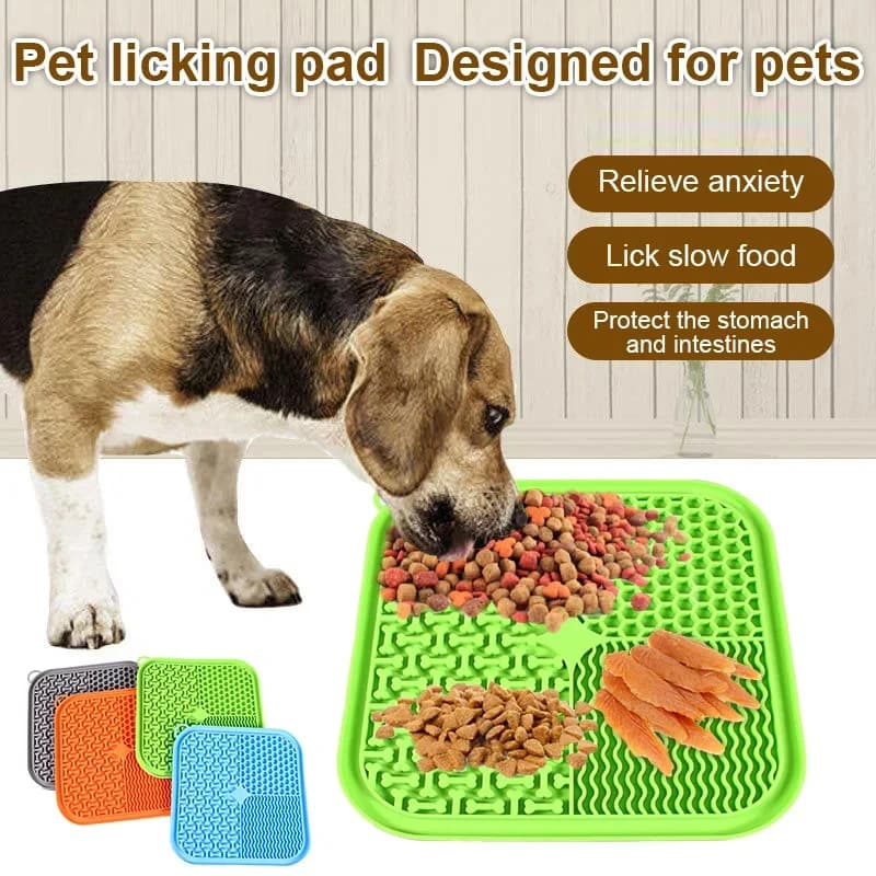 Tappetino per cani da leccare, tappetino per alimentazione lenta, tappetino per leccare con ventosa, tappetino in silicone per alimentazione lenta, tappetino per cani da leccare