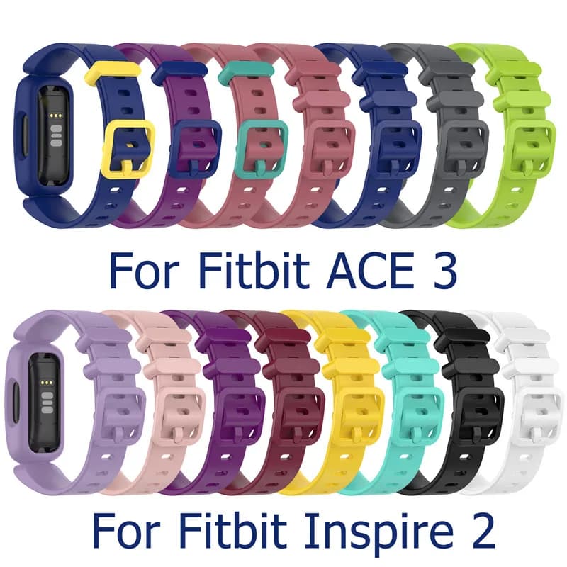 Cinturino in Silicone per Fitbit ACE 2 3 cinturino per orologio intelligente per bambini cinturino sportivo di ricambio per Fitbit Inspire 1 2 HR Correa