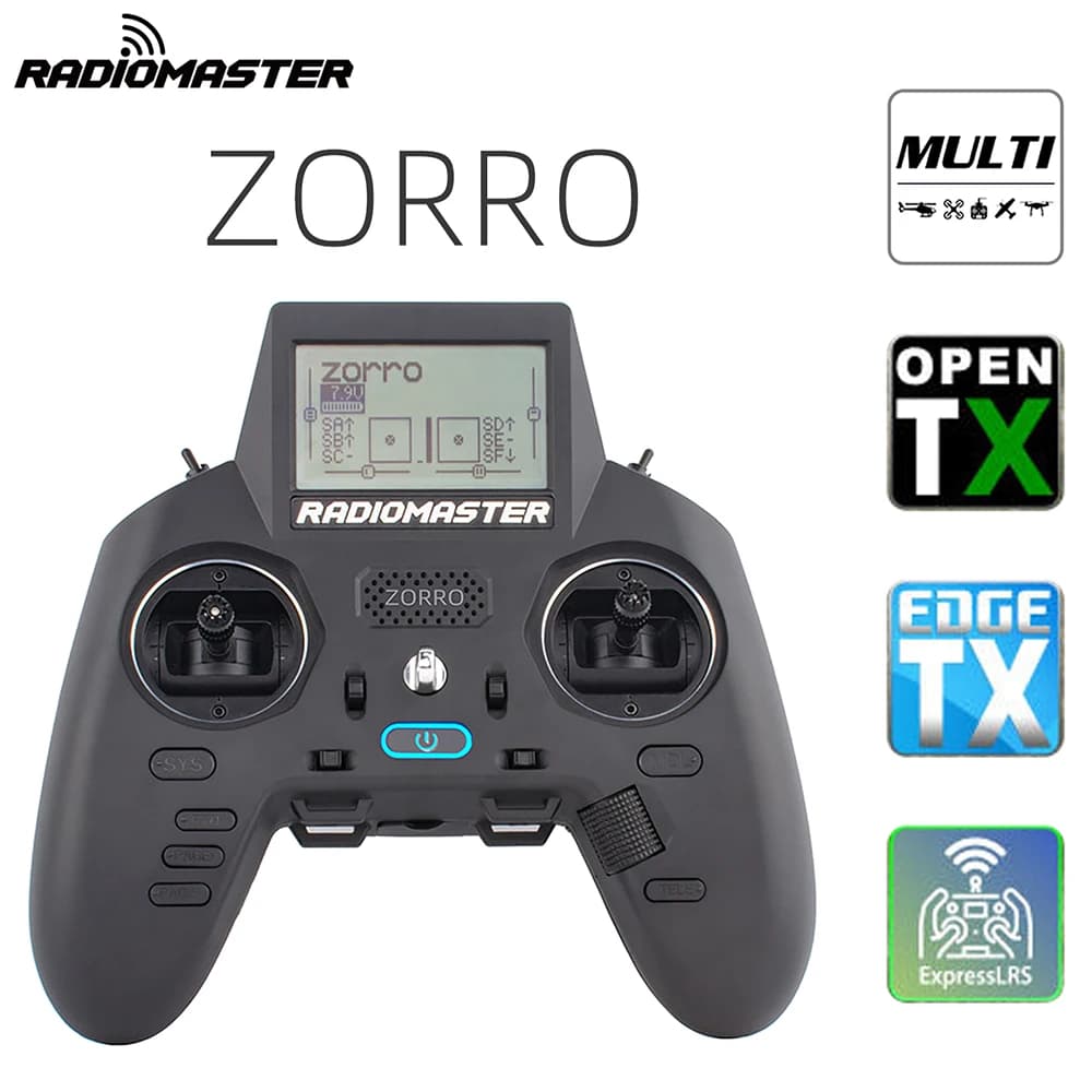 Controller RC RadioMaster ELRS Controller RC 2.4 GHZ CC2500 JP4IN1 Trasmettitore radio RC Hall Gimbal Telecomando Heli