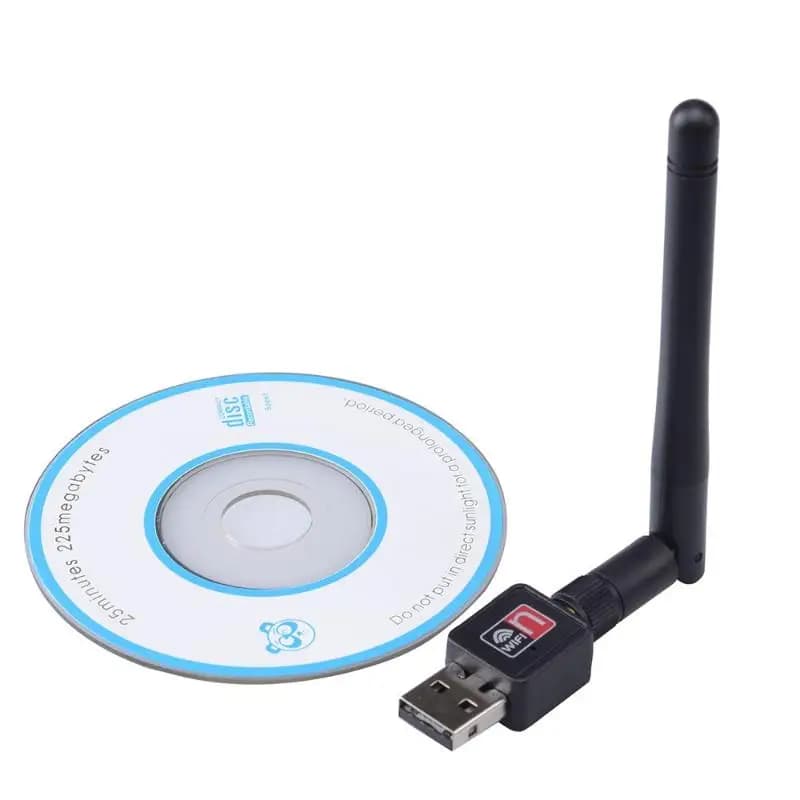 USB Wifi Antenna Adapter 150Mbps 2DB 5DB Wireless Network Card Plug and Play Stable Connectivity for PC Laptop Desktop