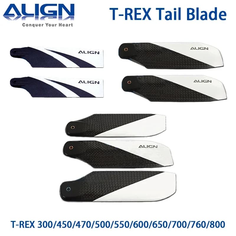 ALIGN T-REX 300X 450L 470L 500X/L 550X/L 600 650X 700E/L/X 760X 800E 900 E1 Tail Blade parts Helicopter For SAB KDS LOGO