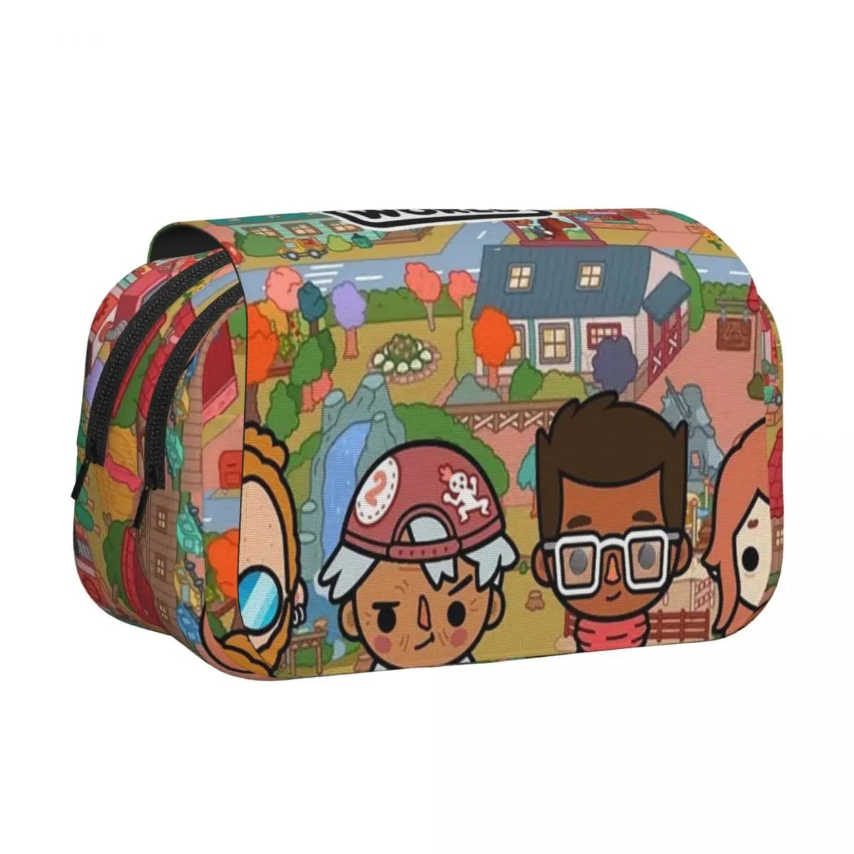 Astuccio rigido in pelle Toca Life Box Toca Boca, grande portapenne per bambini e bambine, ideale come regalo