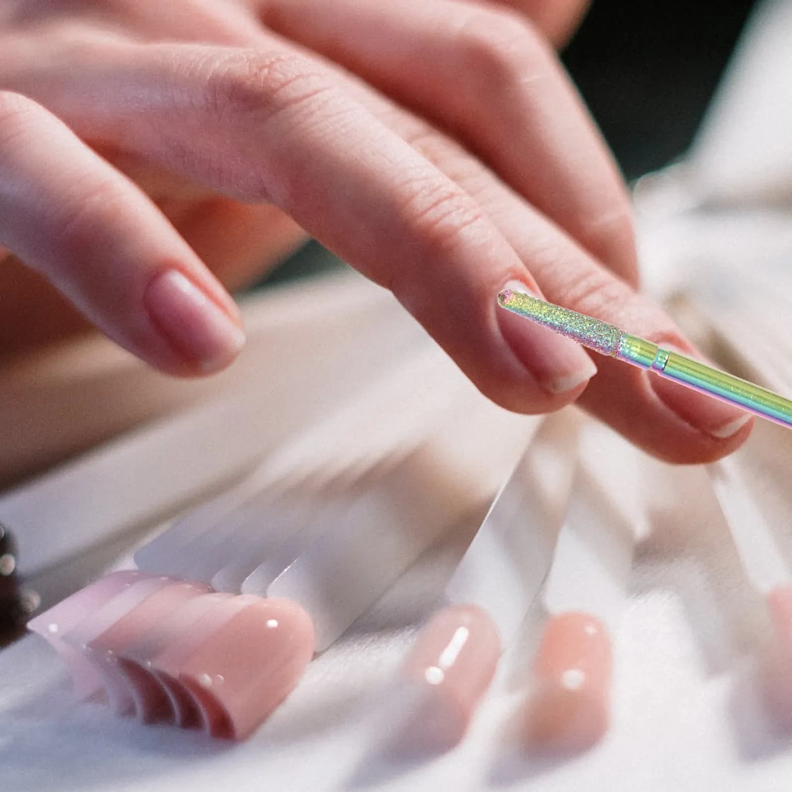 Set di 1 Testina per Levigatura Unghie in Acciaio al Tungsteno Premium, Strumenti per Manicure e Pedicure, Cura delle Cuticole, Lucidatura Unghie Naturali e Artificiali