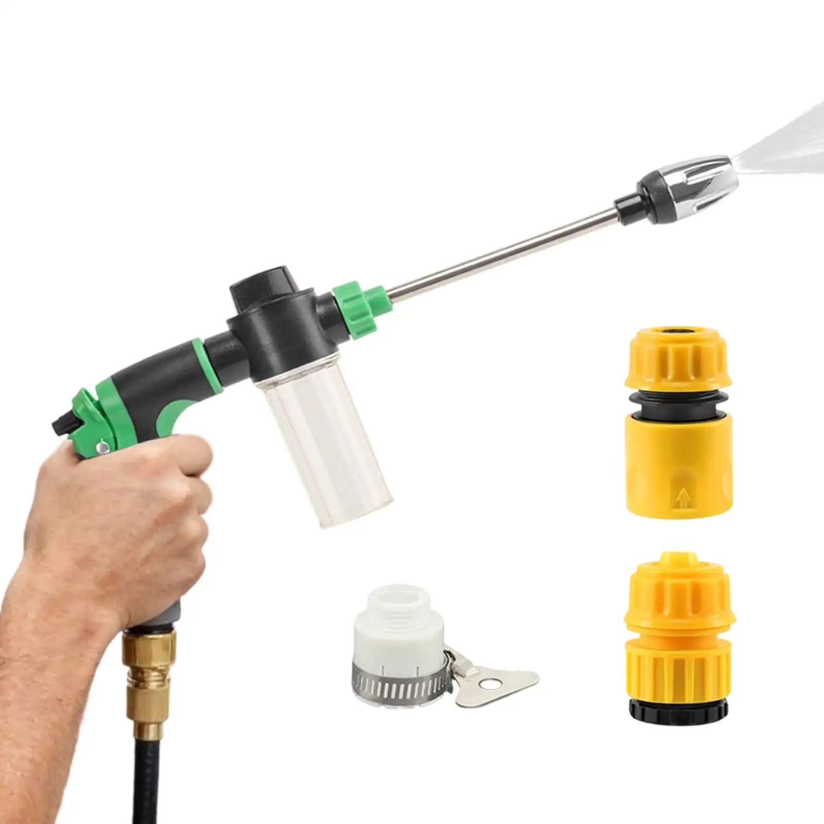 Sprinkler with High Pressure Adjustable Ugello, Sprayer Manual for Prato, Garden, Courtyard, Patio, Terrace and Washing Car