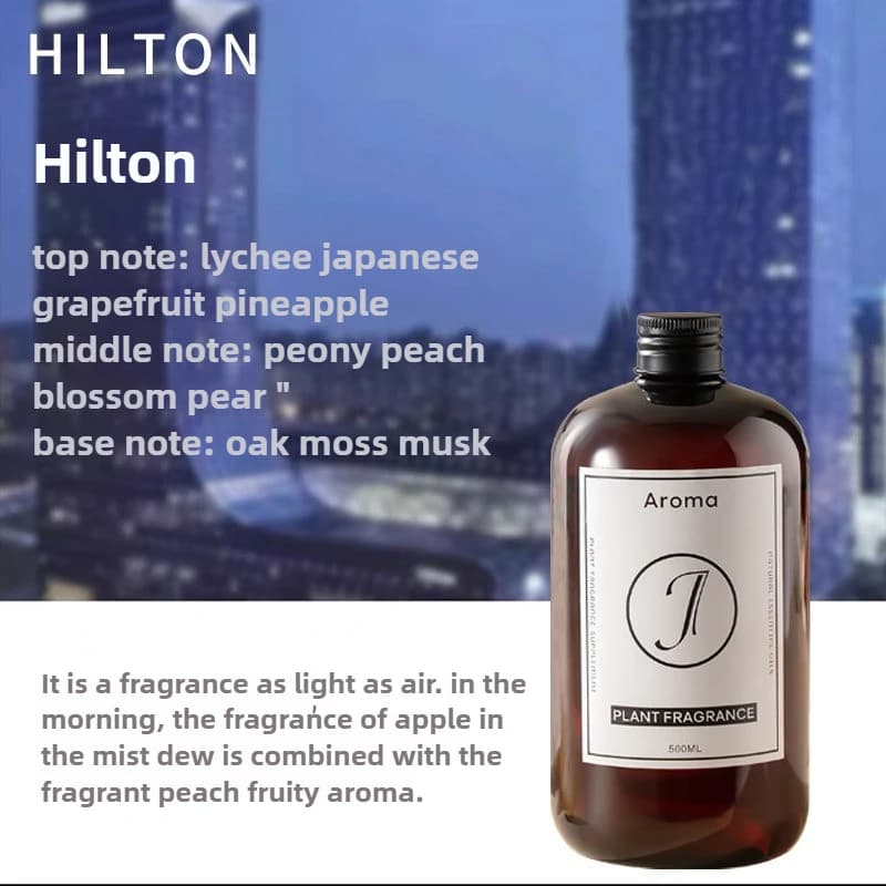 Olio essenziale per aromaterapia per diffusore di aromi e reeddiffusore, ricarica di oli aromatici per fragranze domestiche, Alton, Colonia, Ritz-Carlton, 500 ml