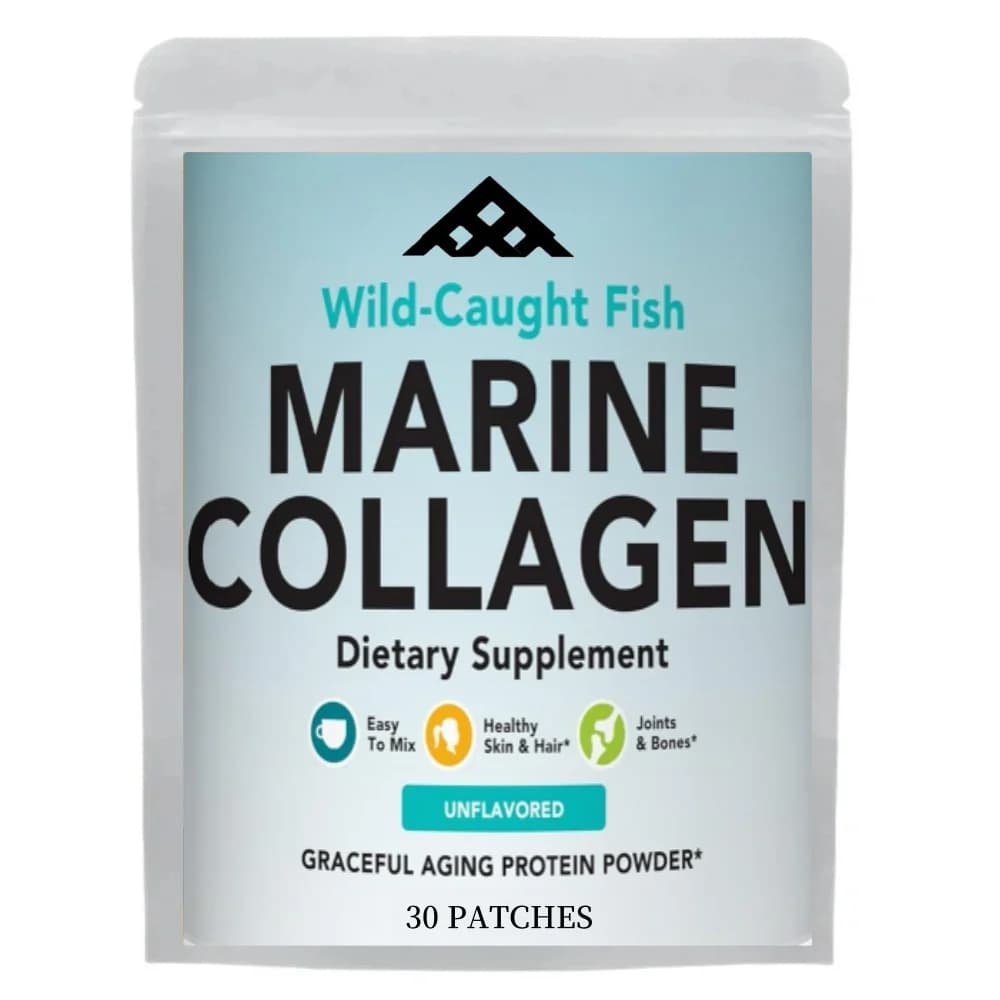 30 cerotti cerotti transdermici al collagene marino con acido ialuronico e vitamina C per donne e uomini