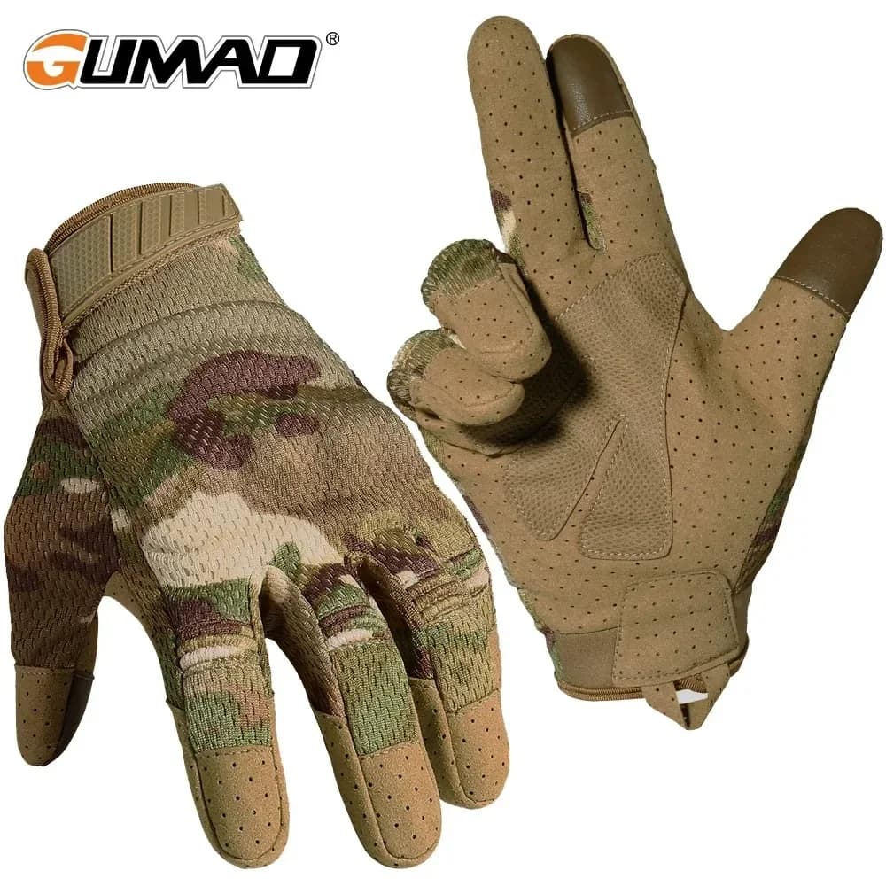 Tactical gloves touch screen camouflage Outdoor Hunting Tiro Sport Cycling Fighting Airsoft Hiking Camping Bikes Non-slip Equipment