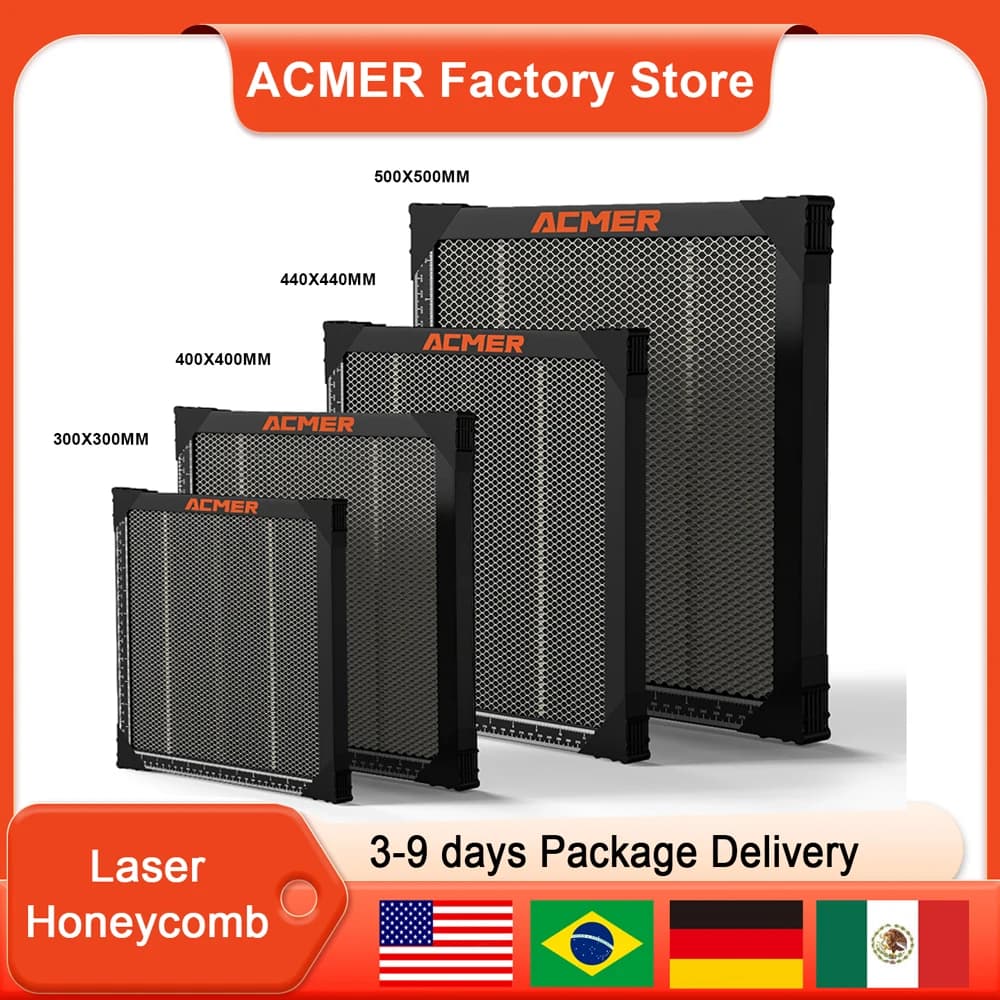 Acmer Bee Nide Laser Engraving 300*300 Autting Table Laser Cutting Panel 400*400 Bee Nide Machine Bee Table Bread Panel