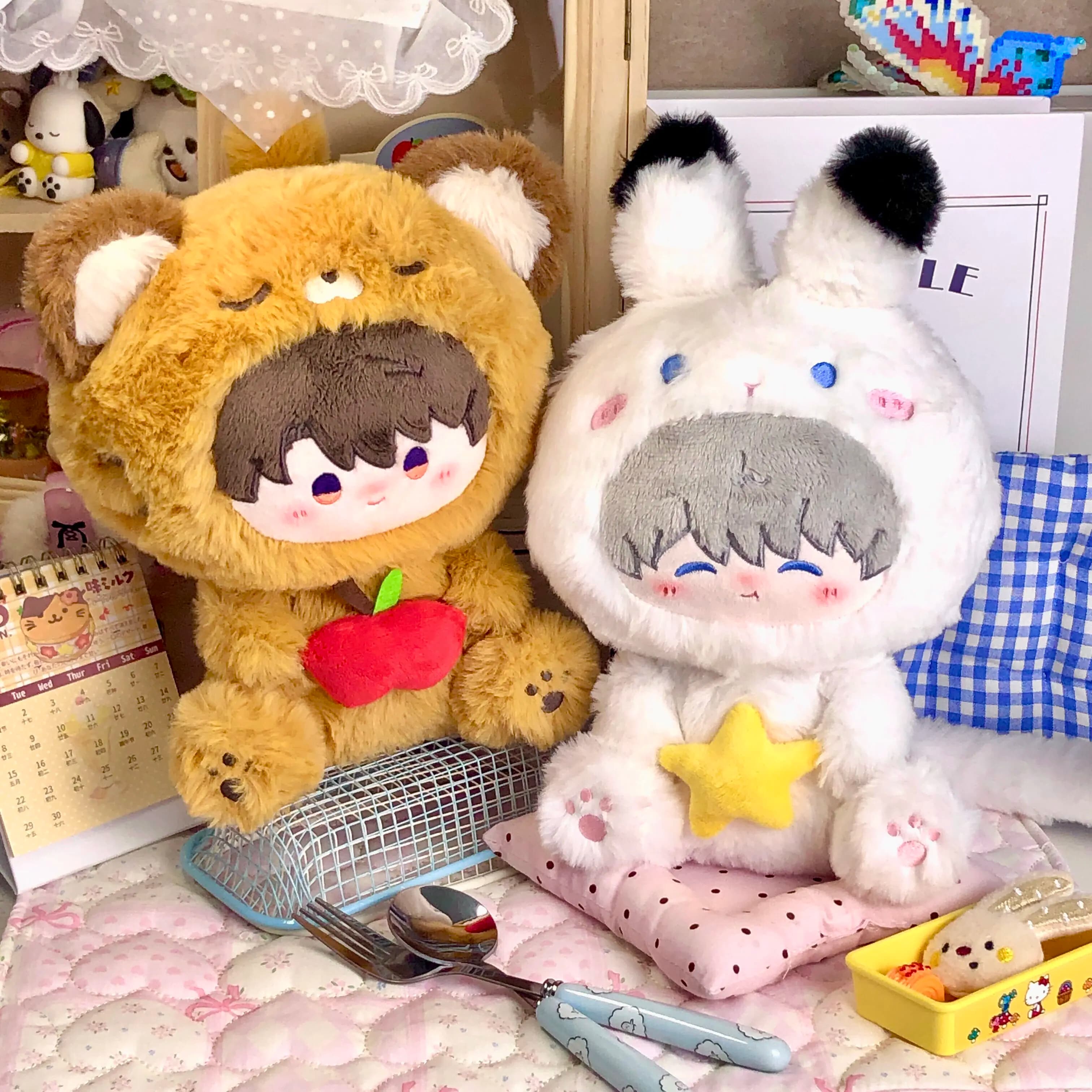 Peluche Gatto Kawaii Love And Deepspace, Cuscino Morbido Imbottito, Regalo per Fan e Fidanzate, Accessorio del Gioco